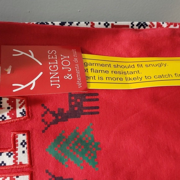 Jingles & Joy NWT Boys "Christmas Crew" 2-piece Pajama Set - Picture 3 of 7